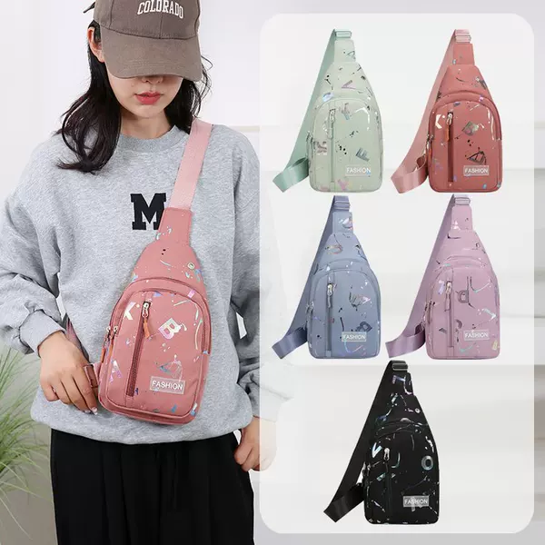2024 New Style Chest Bag Korean Style Fashion Women's Backpack Large Capacity All-match Casual Chest Travel Shoulder Crossbody Bag