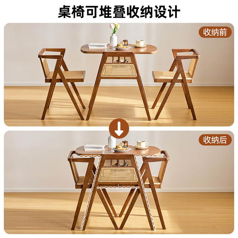 Combinación de mesa y silla de té con balcón, silla de ratán de ocio, una mesa, dos sillas, mini mesa de té pequeña, patio, patio, patio, juego de tres piezas al aire libre