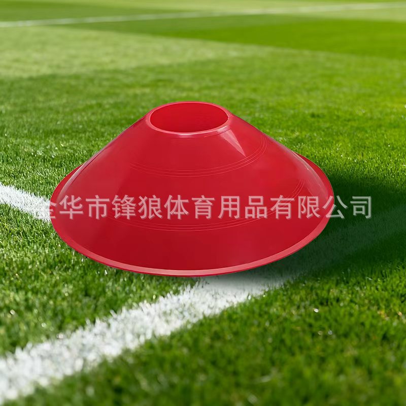 Placa de logotipo de entrenamiento de fútbol logo tubo obstáculo logo cono redondo boca logo placa logo cono fábrica pelo liso