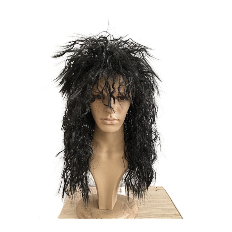 Halloween Punk Cos Wig Heavy Metal Disco Party Michael Jackson Rock Wig Headgear