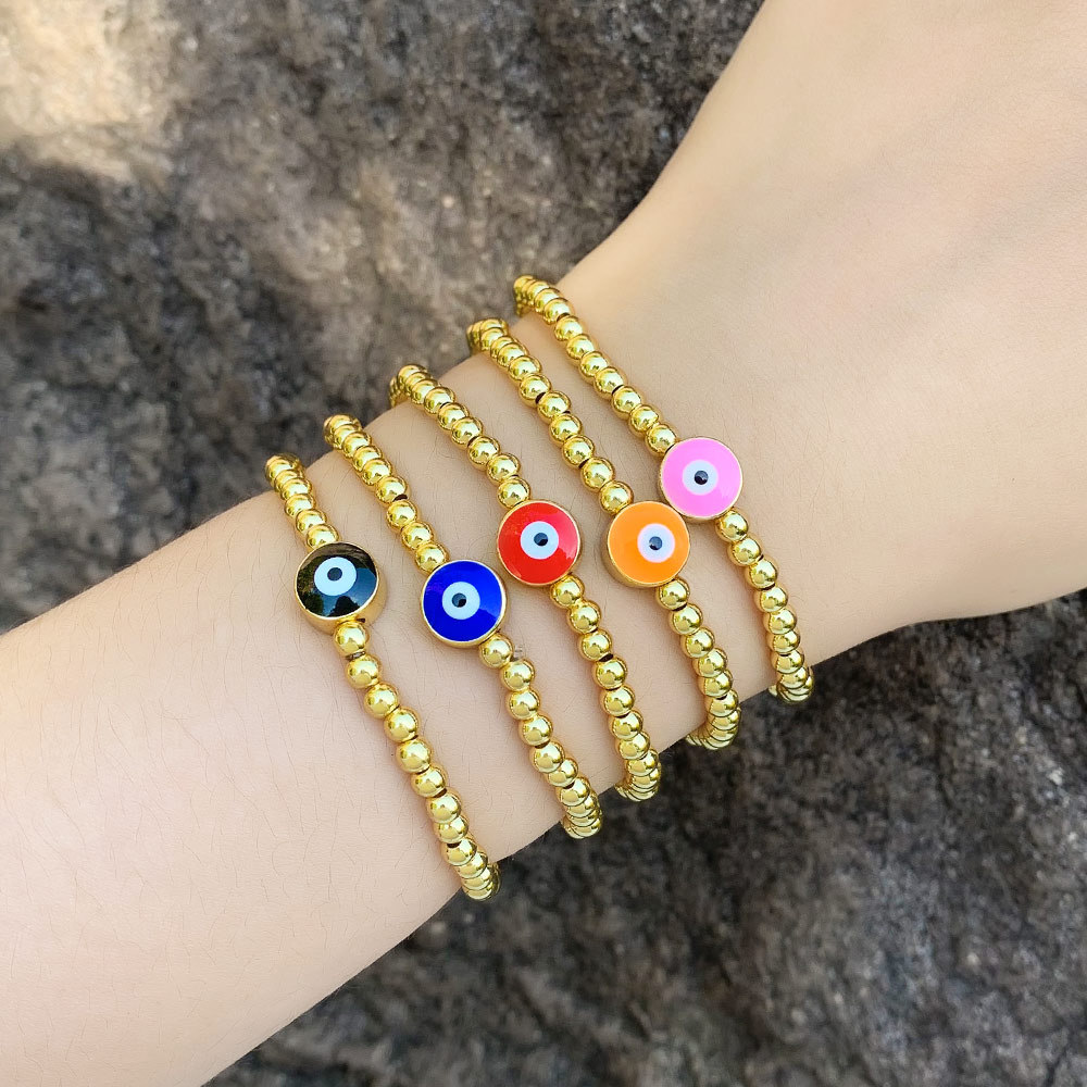 Fashion Devilu0027S Eye Copper Plating Bracelets 1 Piece