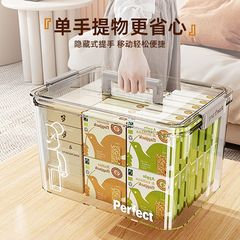 手提げ収納ボックス玩具透明収納ボックス収納ボックス整理家庭用トランクツールごみプラスチック