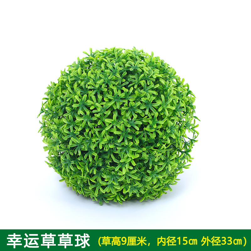 Planta Artificial Decorativa, Bola de Milán Verde, Decoración de Techo, Flor Artificial de Plástico, Exhibición de Inauguración de Centro Comercial, Bola de Hierba de Eucalipto