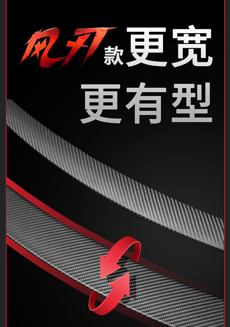 Suitable for the New Version! Tesla Rear Wing Model3/Y Real Carbon Fiber Dry Carbon Spoiler Modified P Version Suitable