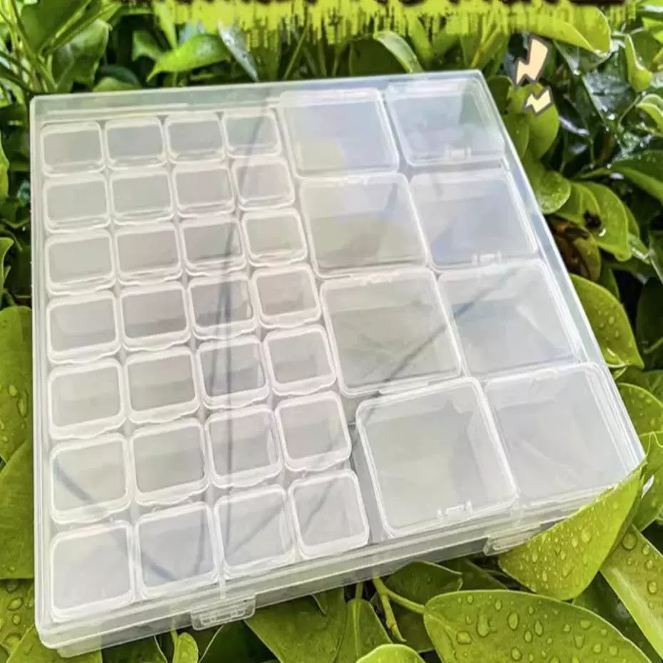 Storage system, accessory, earrings, necklace, ring, handheld beads, transparent universal storage box