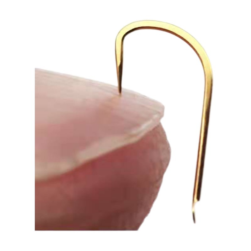 Gold sleeve hook bulk wholesale long handle barbed barbed thin strip Crucian Carp Hook white strip wild fishing hook