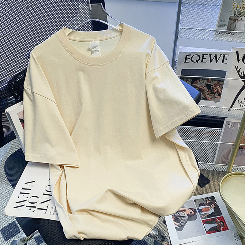 살구 라이트 보드 반팔 코튼