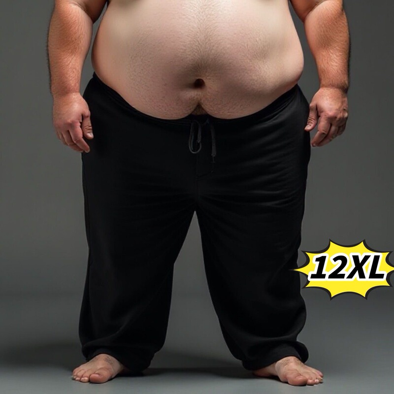 Cross-Border Plus-Size Elastic Straight-Leg Pants 200kg Oversized Men's Casual Sports Long Pants Cross-Border Plus-Size Elastic Straight-Leg Pants 200kg Oversized Men's Casual Sports Long Pants