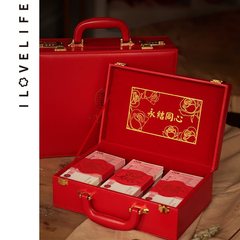 彩禮錢盒子結婚10萬20萬元現金禮盒提親聘禮箱訂婚用品大全禮金盒