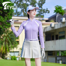 TTYGJ春秋新款高尔夫女装 修身显瘦长袖T恤 弹力速干golf女士长袖