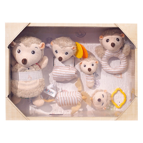 jollybaby baby soothing toy gift box set newborn educational toys rattle cloth book soothing hand puppet