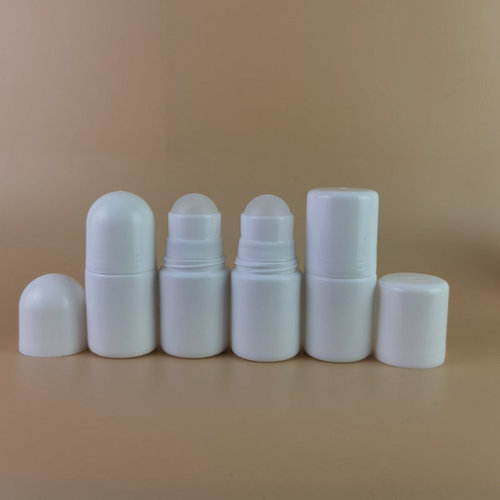 Wholesale plastic rolling ball bottle 50ml sub-bottle essential oil bottle antiperspirant perfume liquid packaging bottle 30ml rolling ball bottle
