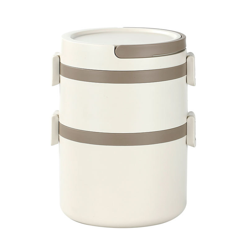 304 de calidad alimentaria de acero inoxidable de múltiples capas con aislamiento caja de almuerzo sellado anti-desbordamiento horno de microondas almuerzo al aire libre caja de alimentos rejilla