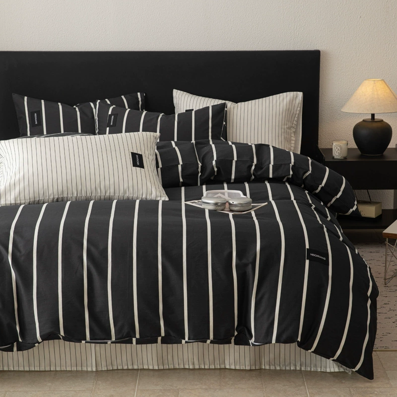 Безпечатный японский хороший продукт 100 хлопчатобумажный набор из четырех частей