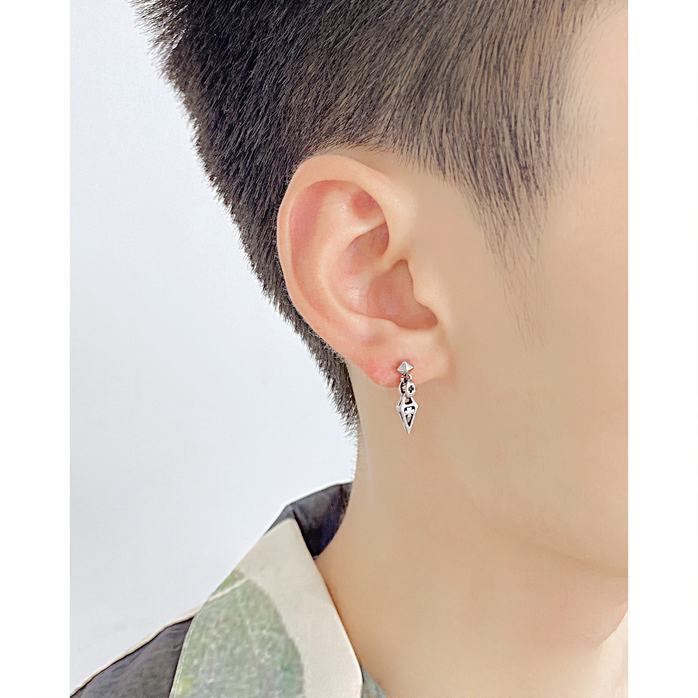 Fashion Cross Stainless Steel Ear Studs Stainless Steel Earrings display picture 1