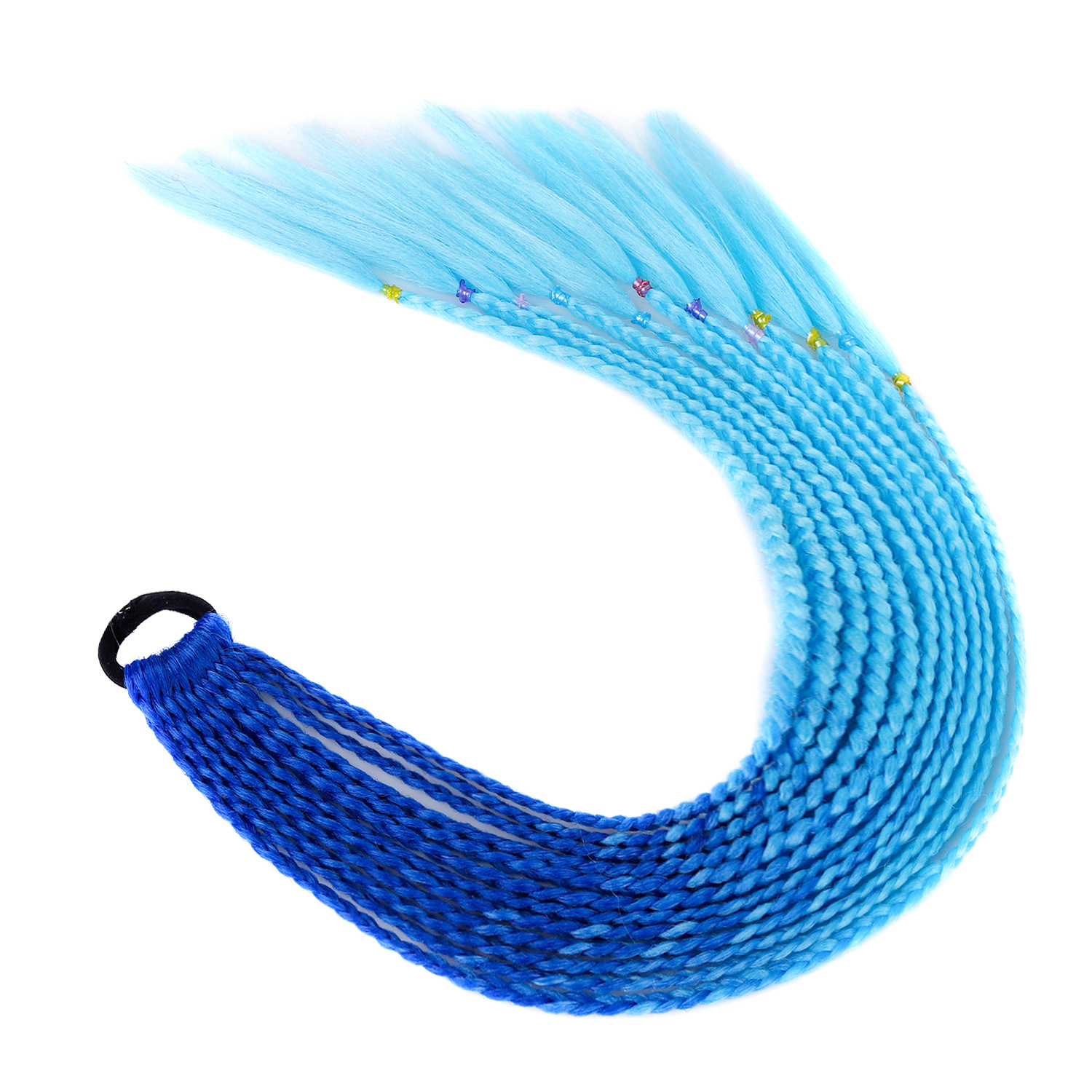 Cola de caballo B45# Azul real + azul cielo