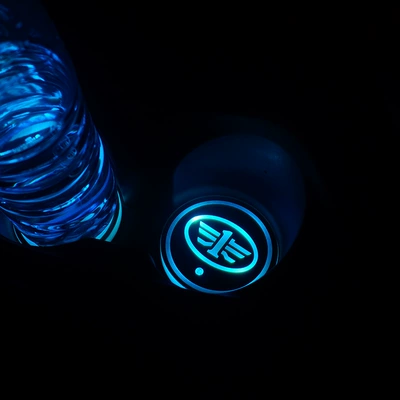 Anti-slip mat: Cup Mat USB Charging Seven-Color - faw-single