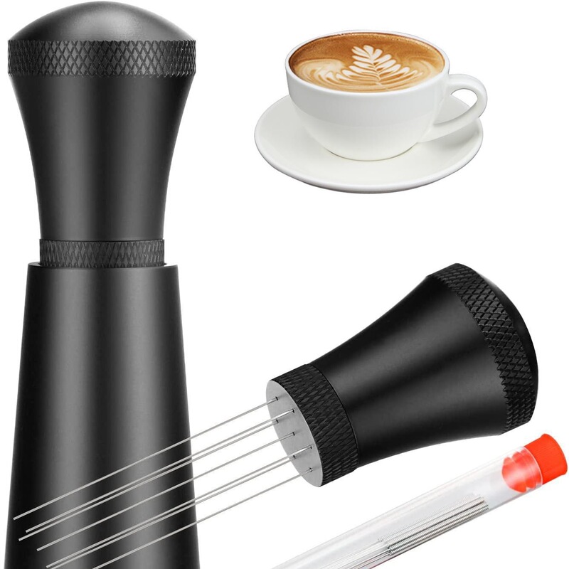 Patent cross-border Amazon new aluminum alloy coffee powder powder powder mixer cloth powder needle coffee pine powder