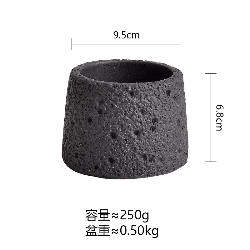 跨境哑光蜡烛容器空杯灌蜡水泥香薰蜡杯浪漫香氛礼物火山石蜡烛杯|undefined