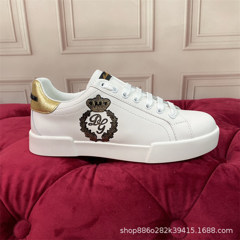 Comercio exterior orden Original D familia Four Seasons casual low-top DG plataforma zapatos de cuero punta redonda talón plano zapatos de viscosa de los hombres Guangzhou bienes