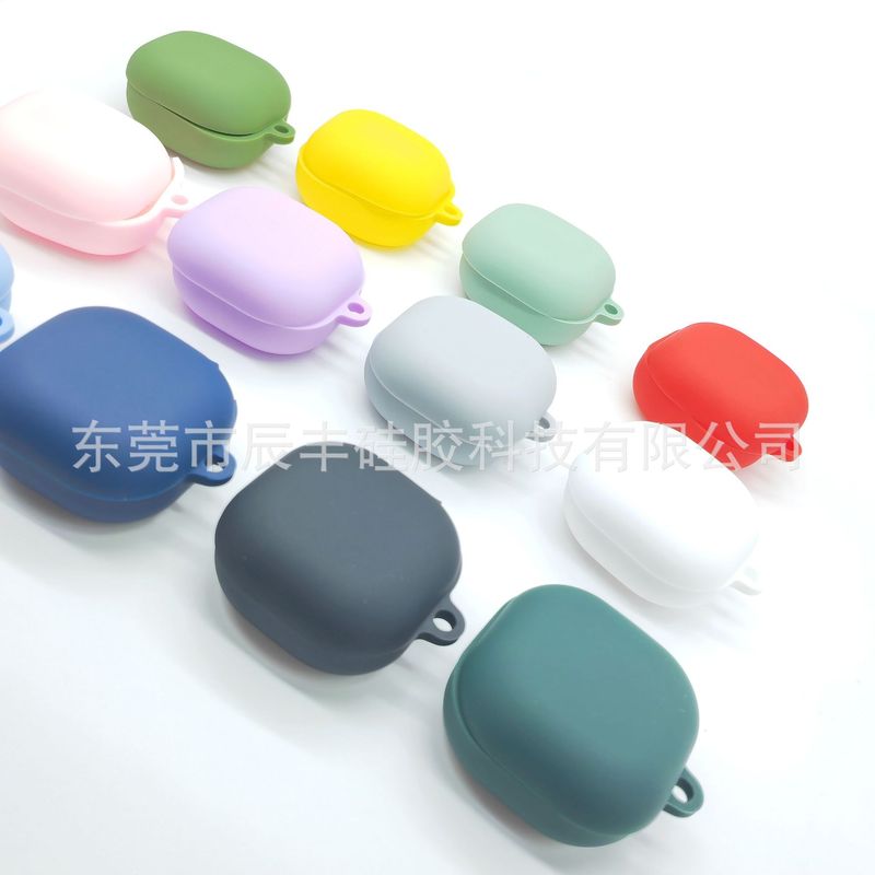 新しいサムスンgalaxy buds fe bluetoothイヤホン保護ケースシリコンカバー保護カバーを適用します。|undefined