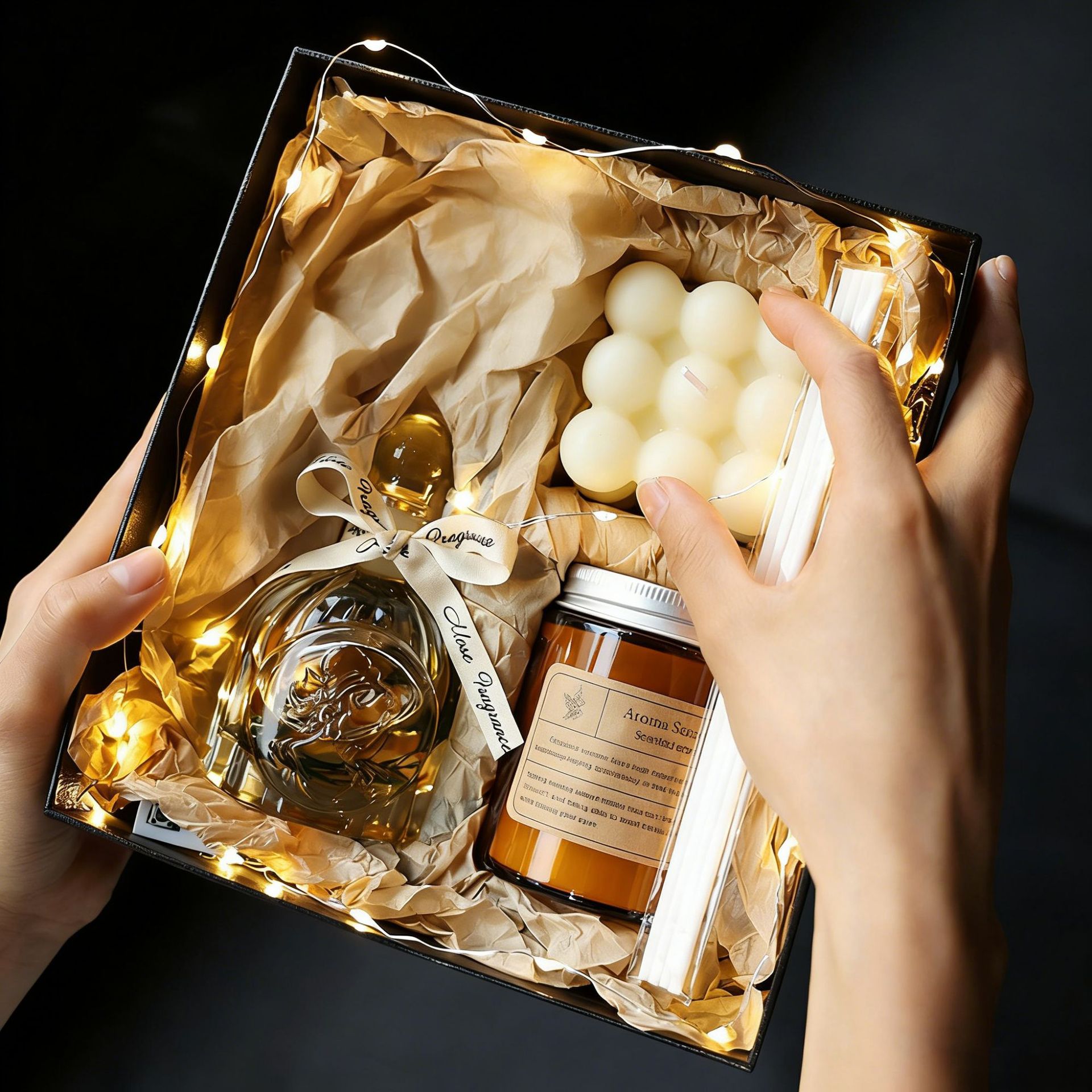 Caja de regalo de aromaterapia navideña, regalo de cumpleaños, caja de regalo creativa de alta gama, adornos aromáticos, incienso ambiental, dropshipping.
