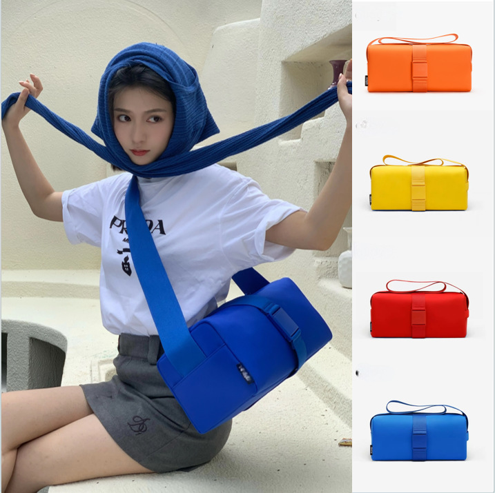 Alloy Ale Blue Toast Bag Small Multi-Pamine Crossbody Bag Red Dynamic Fitness Nylon Travel Bag
