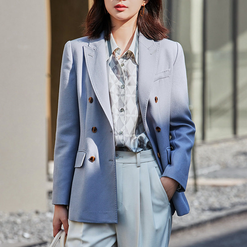 Special deal brand new women's small suit double-breasted slim women's high-end slim suit coat spring and autumn new