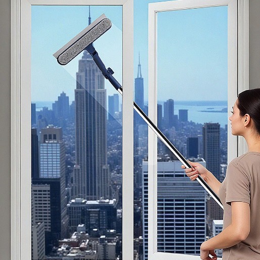 Factory Direct Sales of New Model Double-Sided Window Glass Cleaner, Window Wiper, Window Cleaning Tool for Household Cleaning and High-Rise Cleaning