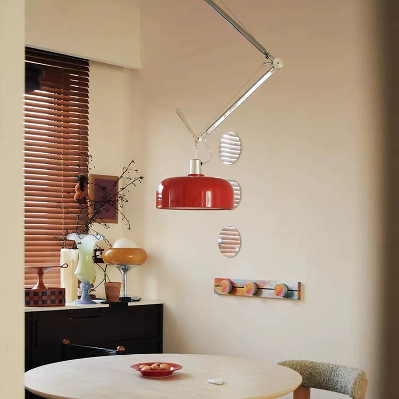 Мефис Tolomeo Swing Arm Шаровая люстра с регулируемым светом, стиль люкс, простой обеденный зал, спальня, study, складная лампа