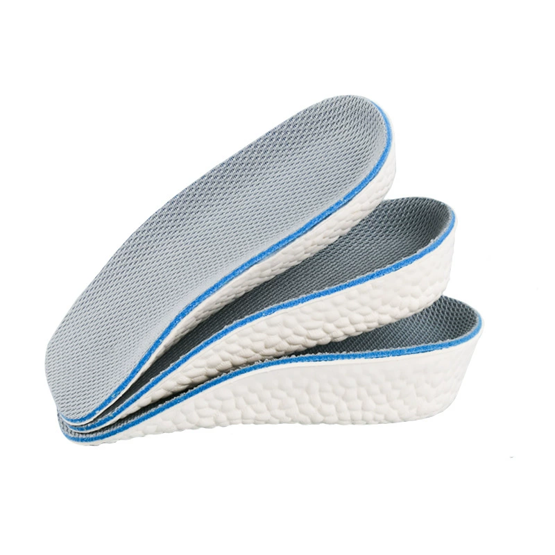 Breathable invisible height insoles