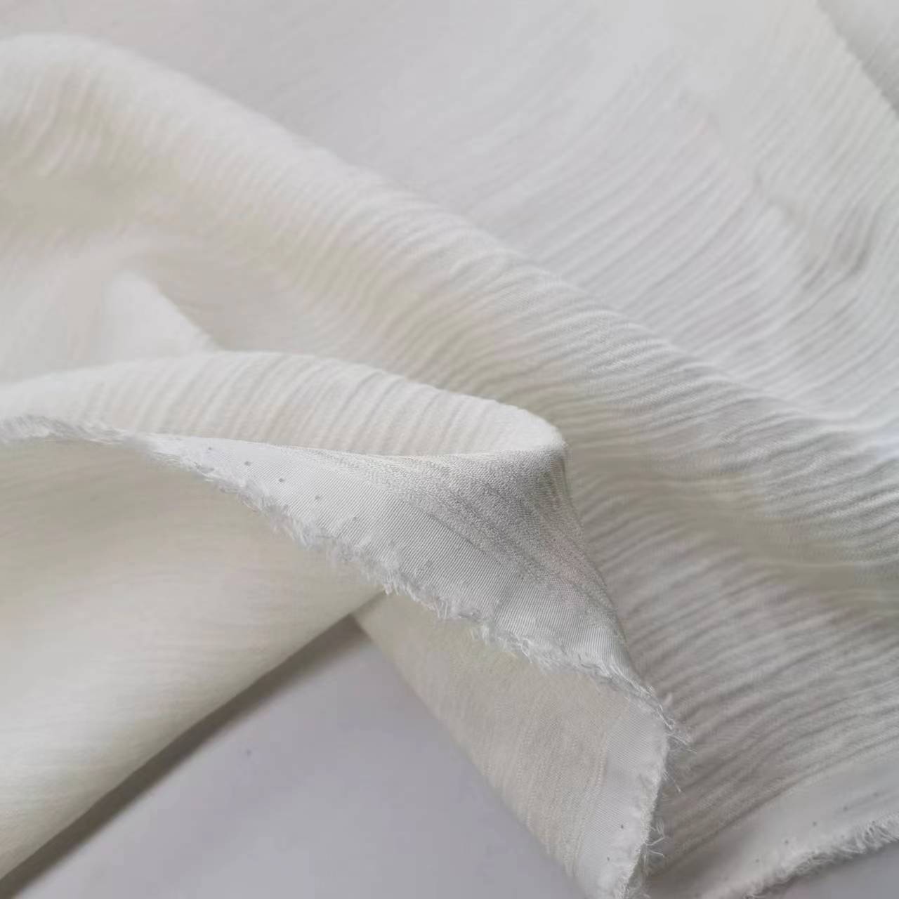 19 mm seda seda entrelazado corteza arroz arrugado camisa falda tela