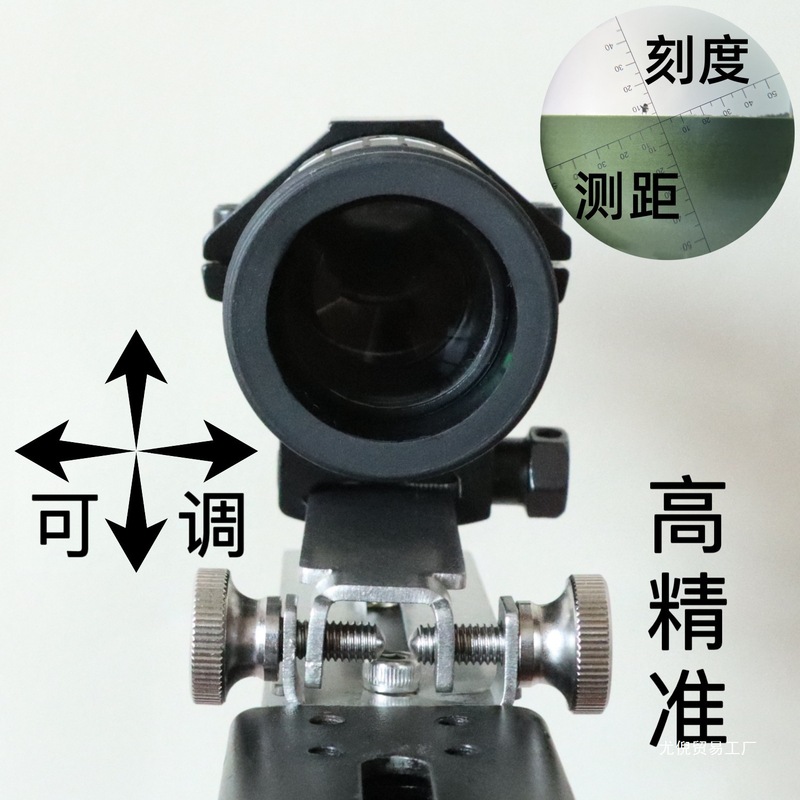 批发带十字猫头鹰弹弓光学可调节导轨高清单筒10倍镜望远镜瞄准器|undefined