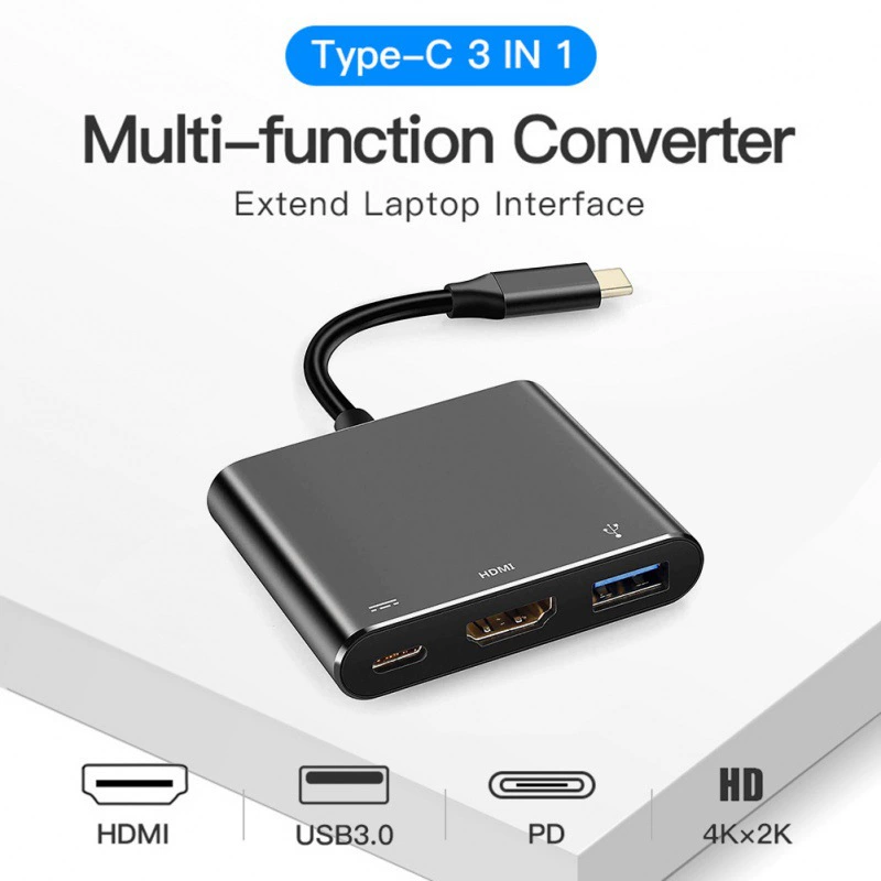 Преобразователь Type-C в HDMI+USB3.0+PD Type C в HDMI три в одном переключение Nintendo