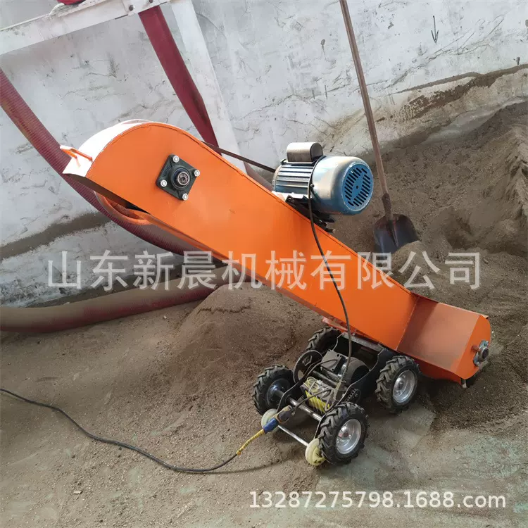 干土装车扒料取料机 螺旋式扒料机折叠升降皮带输送机