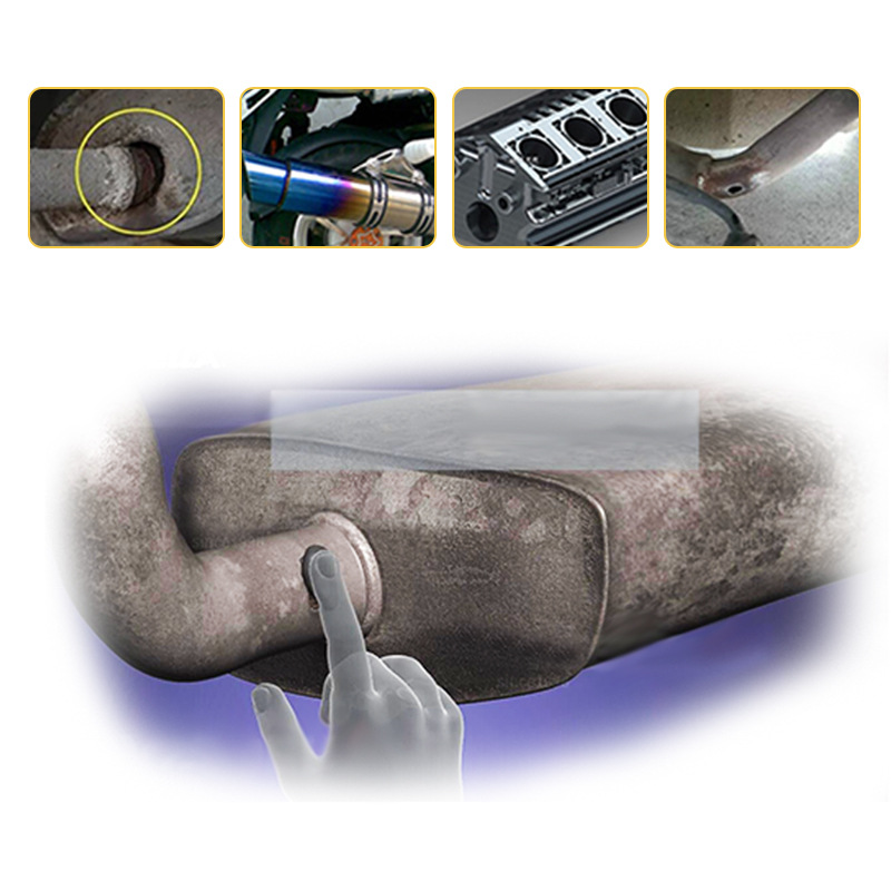 耐高温1100度汽车排气管修补胶 壁炉锅炉管道灶具粘接修复密封胶