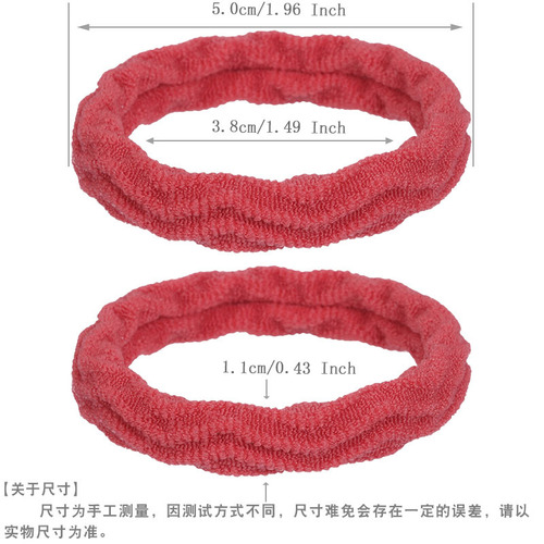 Korean version of medium elastic leather sheath, black headband, hair band, rubber band, women's hair tie, durable, colorful hair rope, factory direct sale