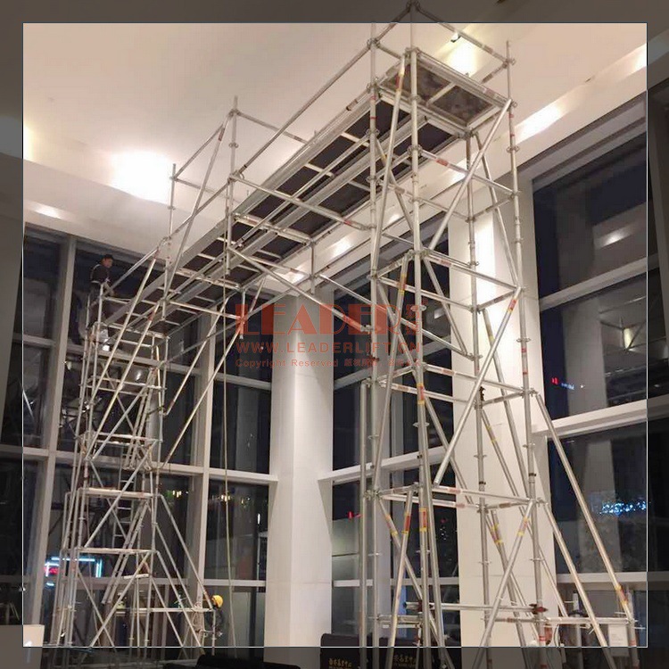 销售移动施工平台 铝合金盘扣式脚手架 质量可靠 厂家包送货