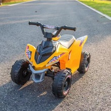 儿童沙滩电动车小孩摩托车四轮越野宝宝可坐新款越野车玩具车电动