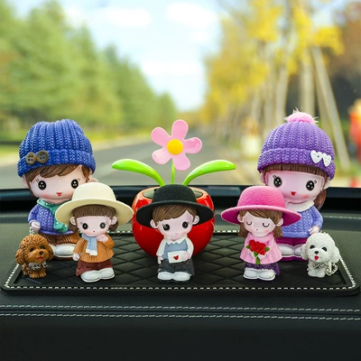 Car ornaments – Ornaments - mom-and-dad-mier-xinzi-huahua-sunflower-big-diamond-cushion-seven-piece-set