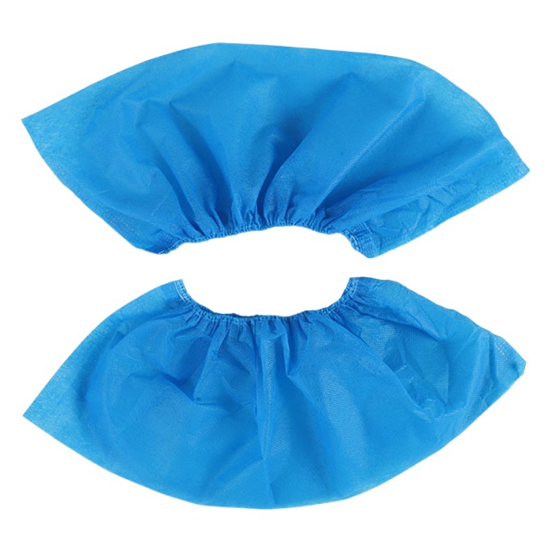 Disposable Shoe Cover Non-woven Thickened Wear-resistant Average Size Indoor Household Waterproof Anti-slip Dustproof Foot Cover for Students in Computer Room