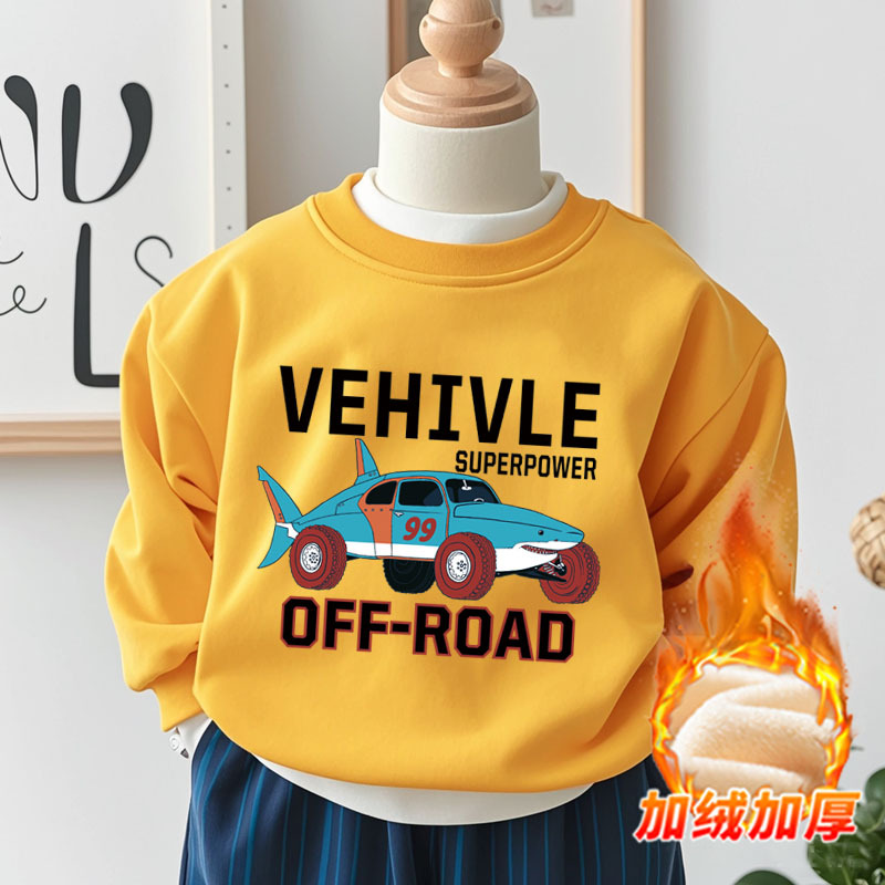 노란색(NQ17 상어 자동차 인쇄 전) 플러스 벨벳