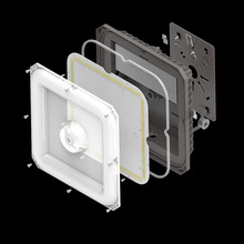 led100WLED油站灯隧道灯商场天棚灯工矿投射灯投光灯超亮防水