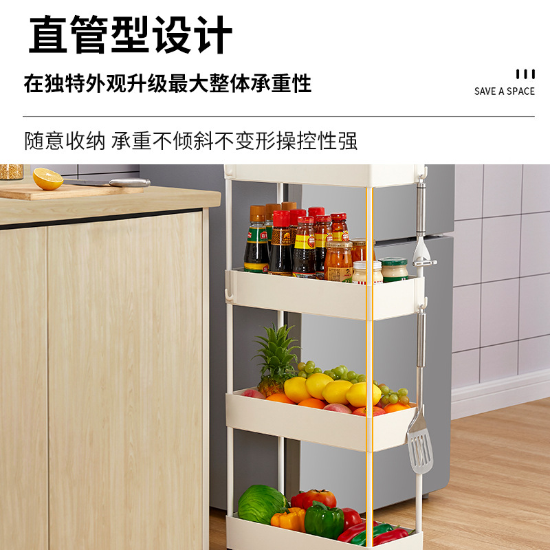 2021新款置物架浴室落地可移动推车简易美容店收纳整理多功能架子