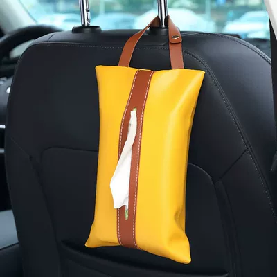Box Car Paper Box Hanging: Car tissue box/set - yellow-minimum-order-of-200