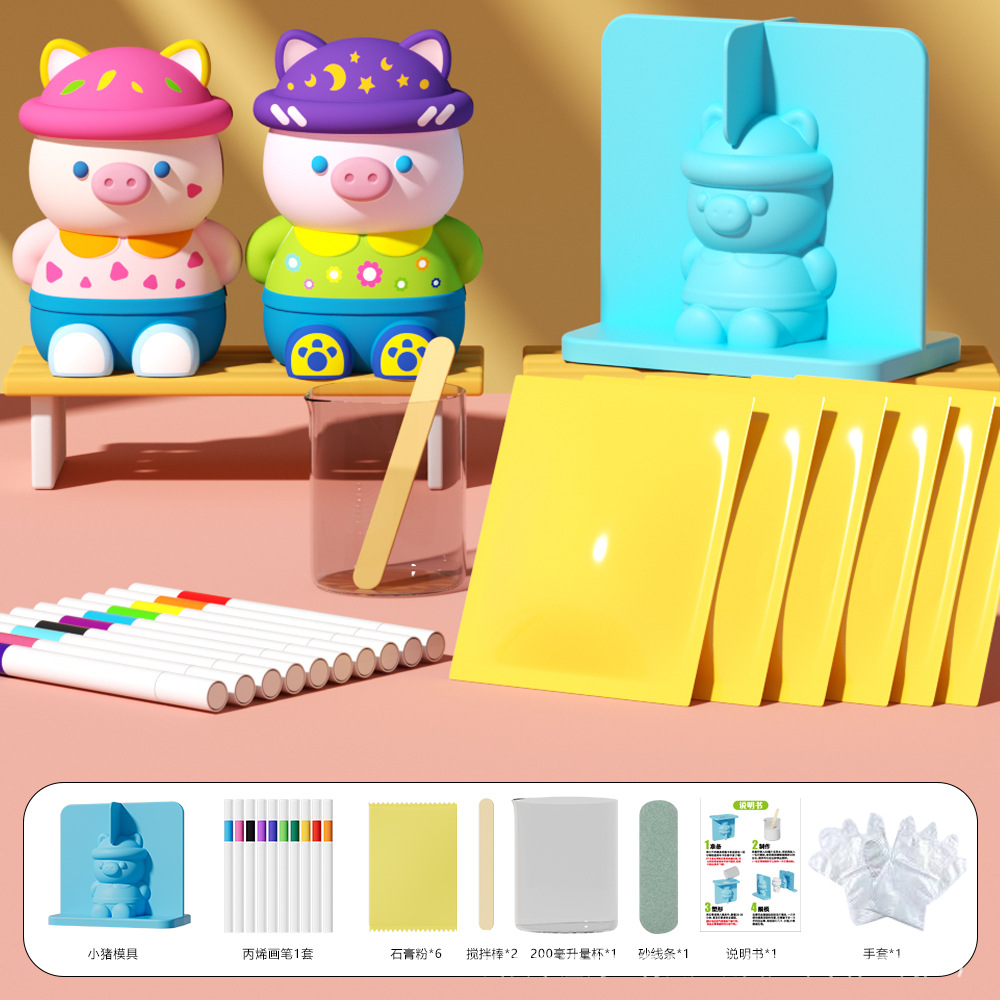 Kit de Moldes de Yeso para Pintar para Niños DIY image 7