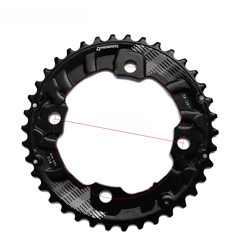Зубчатая пластина Prowheel для горного велосипеда, 10/11-скоростей, пустотелая зубчатая пластина, запчасть для ремонта, 26T/36T/38T