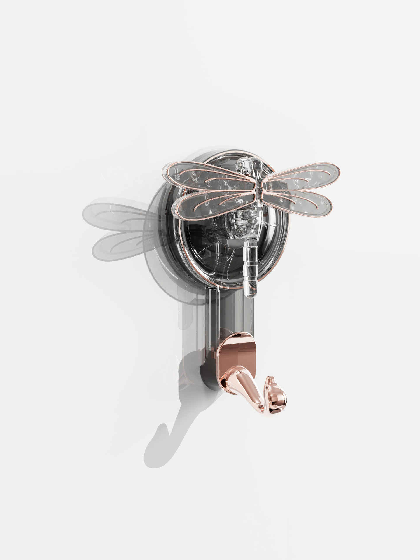 Ligero y lujoso hogar sin perforación gancho de ventosa fuerte toalla de ventosa de vacío cocina gancho adhesivo sin rastro gancho