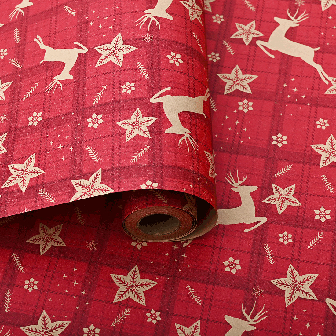 붉은 사슴 50*1000cm 흰색 크래프트 종이;