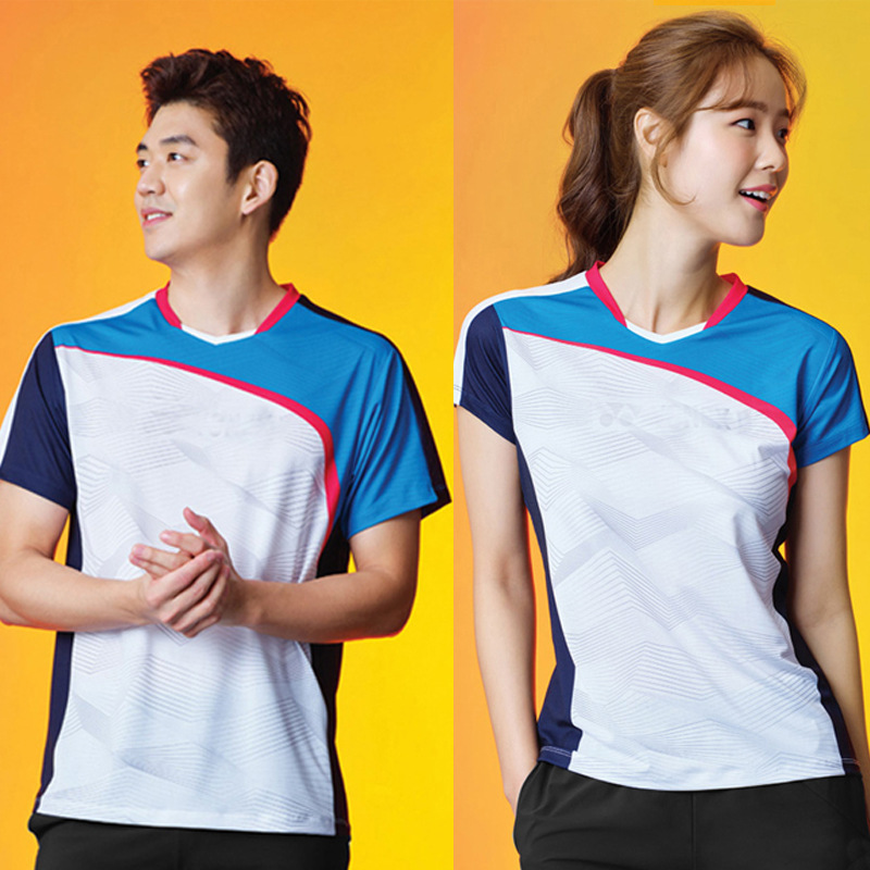 South Korea's New Badminton Sportswear Men's and Women's Top Tennis Clothing Breathable Quick-drying Team Competition Clothing 21052